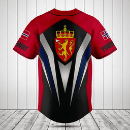 Customize Norway Flag Arrow Baseball Jersey Shirt