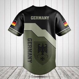 Customize Germany Army Symbol And Flag Baseball Jersey Shirt