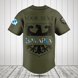 Customize Bavaria - Germany Skull Baseball Jersey Shirt