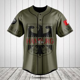 Customize Germany Hamburg Baseball Jersey Shirt