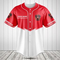 Customize Austria Energy Style Baseball Jersey Shirt