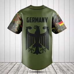 Customize Germany Eagle Camo Baseball Jersey Shirt