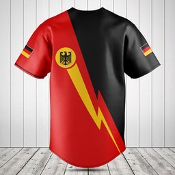 Customize Germany Lightning Sport Baseball Jersey Shirt