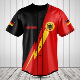 Customize Germany Lightning Sport Baseball Jersey Shirt