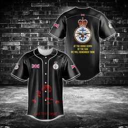 British Royal Navy Emblem Lest We For Get Baseball Jersey Shirt