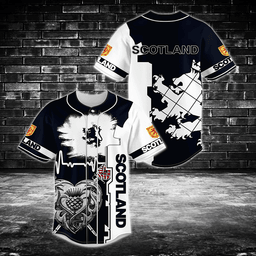 Scotland In My Heart Lion Baseball Jersey Shirt