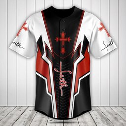 Faith 3D Baseball Jersey Shirt