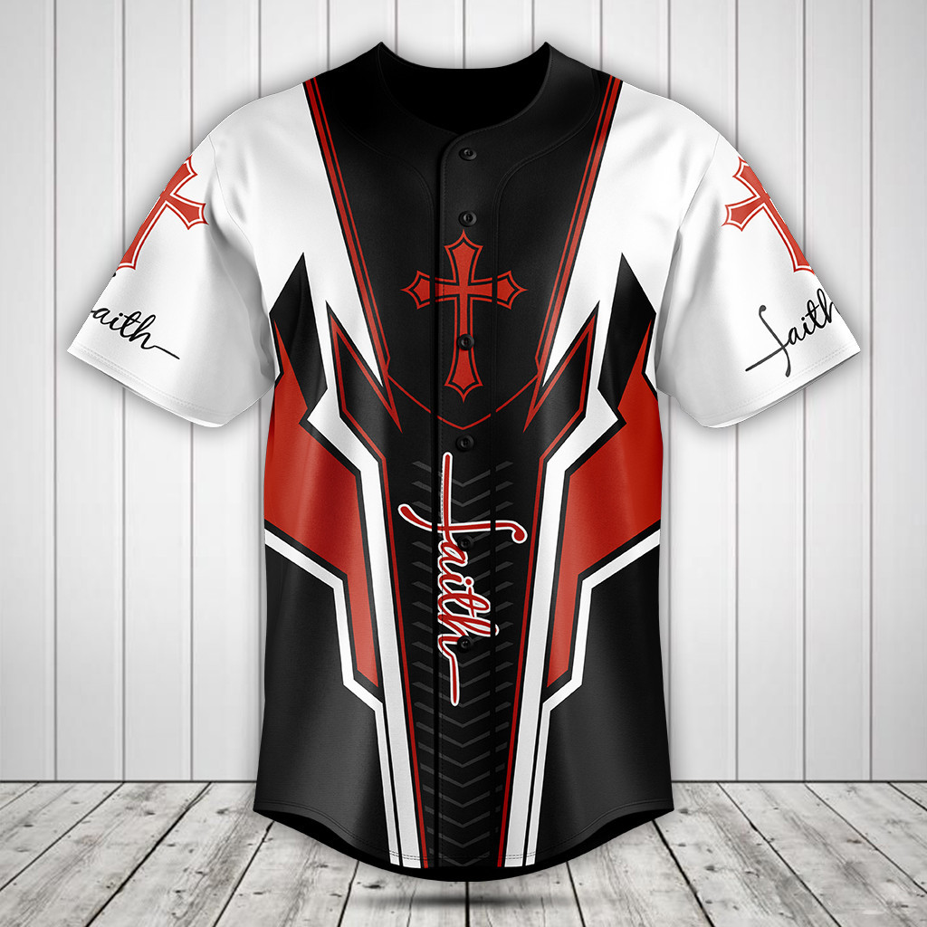 Faith 3D Baseball Jersey Shirt