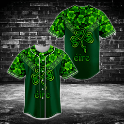 Éire Shamrock Celtic Knot Baseball Jersey Shirt