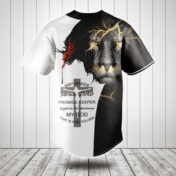 Jesus Lion Way Maker Miracle Worker Baseball Jersey Shirt
