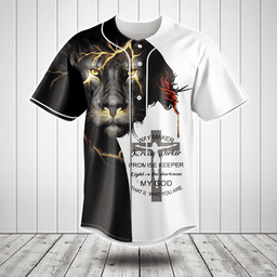Jesus Lion Way Maker Miracle Worker Baseball Jersey Shirt