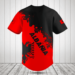 Albania Flag Baseball Jersey Shirt