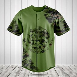 Mexico Coat Of Arms Camo Baseball Jersey Shirt