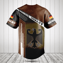 Germany Coat Of Arms Leather Speed Style Baseball Jersey Shirt
