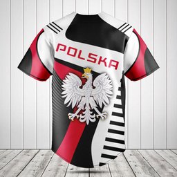 Poland Polska Flag Sport Baseball Jersey Shirt