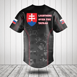 Customize Slovakia Camo Anthem Baseball Jersey Shirt