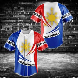 Customize Philippines Coat Of Arms - New Form Baseball Jersey Shirt