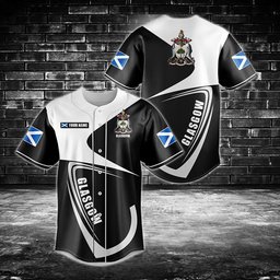 Customize Glasgow Coat Of Arms Baseball Jersey Shirt