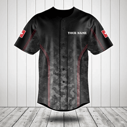 Customize Switzerland Camo Motto Baseball Jersey Shirt