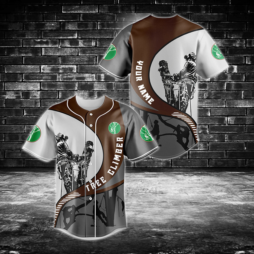 Customize Tree Climber Job Baseball Jersey Shirt