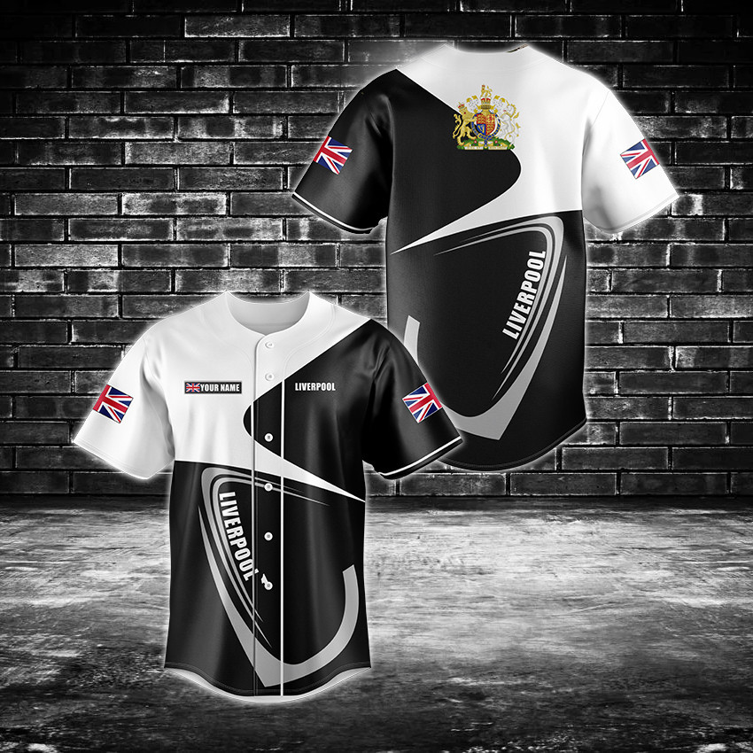 Customize Liverpool Baseball Jersey Shirt