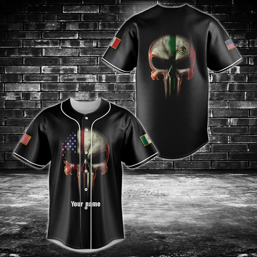 Customize Mexico - United States Baseball Jersey Shirt
