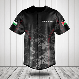 Customize Palestine Camo Anthem Baseball Jersey Shirt