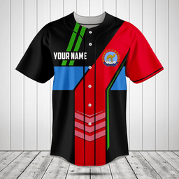 Customize Eritrea Flag Speed Style Baseball Jersey Shirt