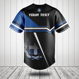Customize Greece Coat Of Arms 3D Baseball Jersey Shirt