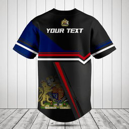 Customize United Kingdom Coat Of Arms 3D Baseball Jersey Shirt