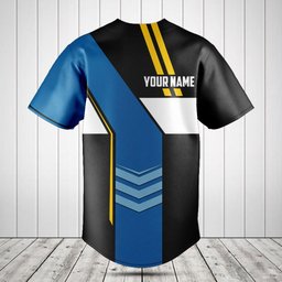 Customize Sweden Flag Speed Style Baseball Jersey Shirt