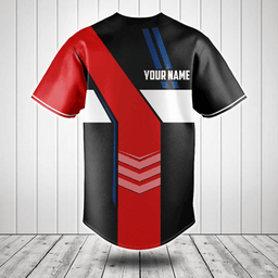 Customize Czech Republic Flag Speed Style Baseball Jersey Shirt