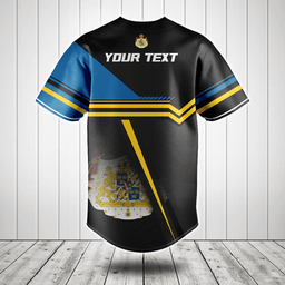 Customize Sweden Coat Of Arms 3D Baseball Jersey Shirt