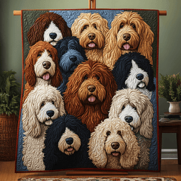 Doodle Dogs TAI111124205 Quilt Blanket