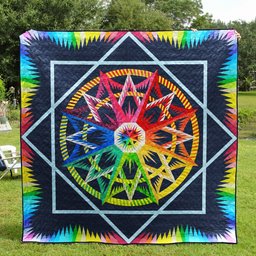 Colorful Compass Quilt Blanket MT200504D