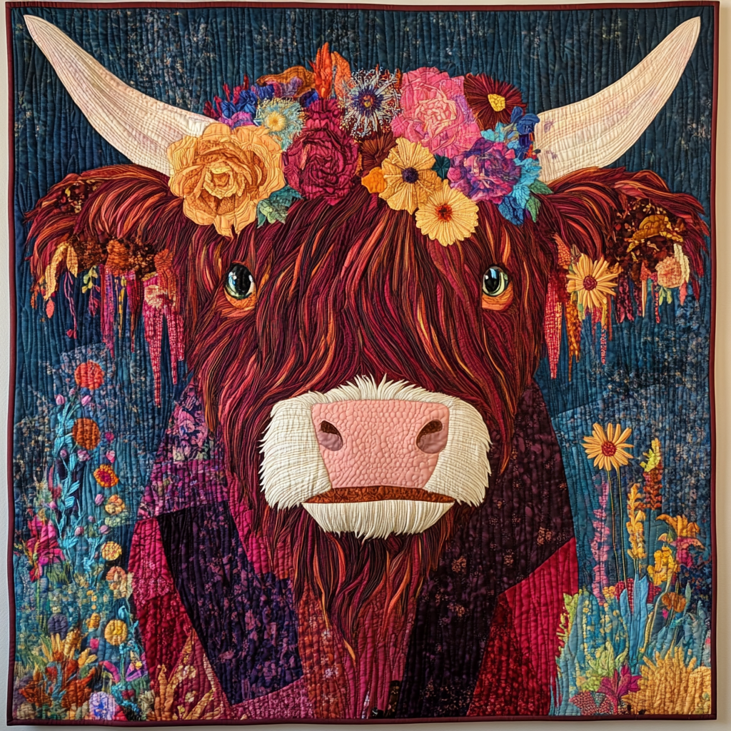 Highland Cow DAI181124041 Quilt Blanket