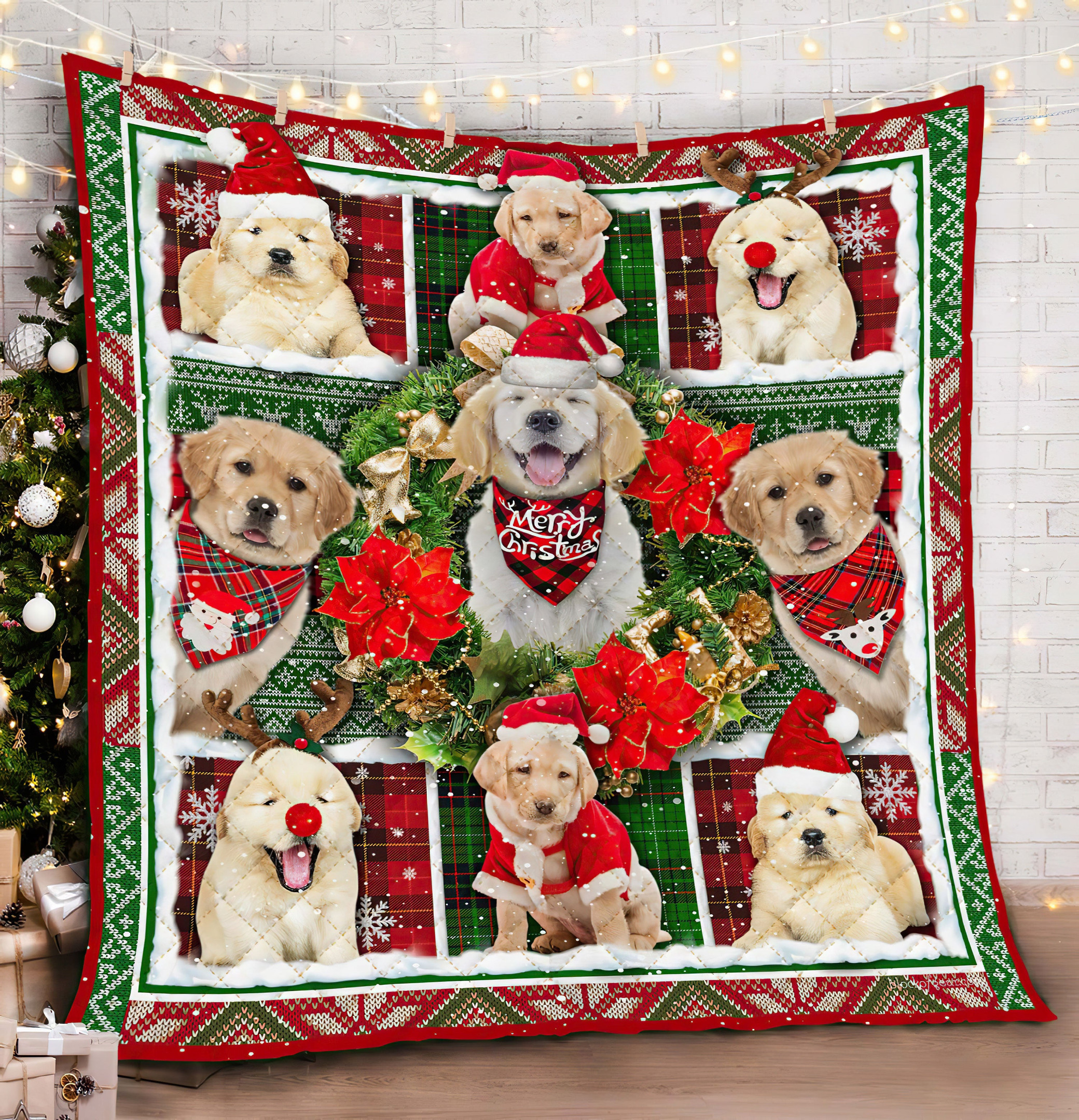 Golden Retriever ND211004 Quilt Blanket