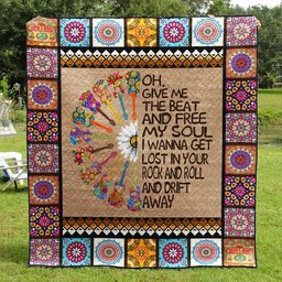 Guitar Hippie Soul Quilt Blanket TL220601Y