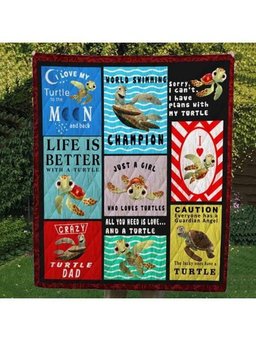 Love Turtle CLA27079 Quilt Blanket