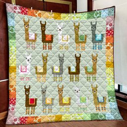 Little LLamas HN161010D Quilt Blanket