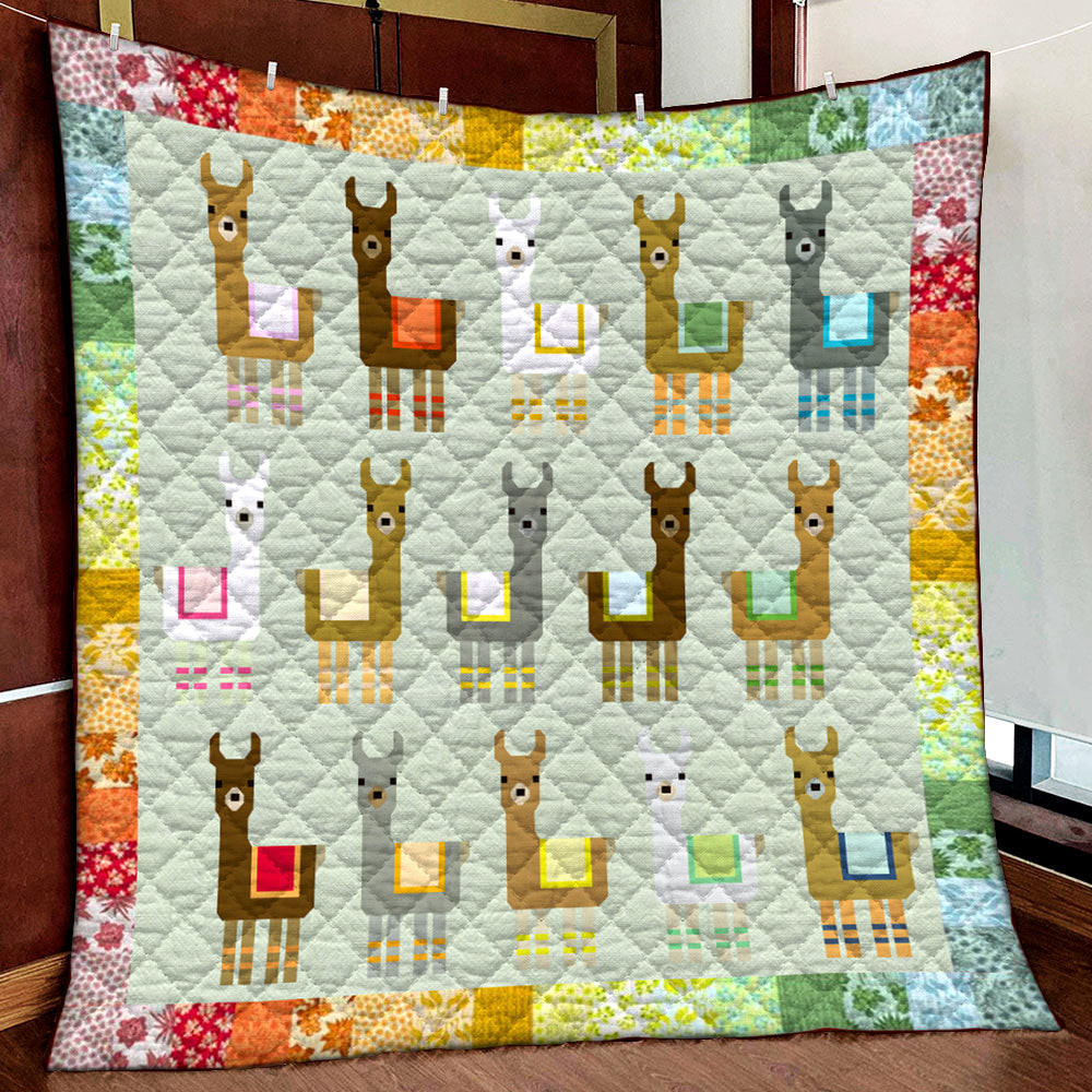 Little LLamas HN161010D Quilt Blanket