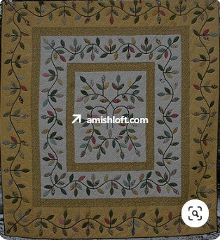 Leaves CLA1710407Q Quilt Blanket