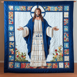 Jesus Christ DAI111124496 Quilt Blanket