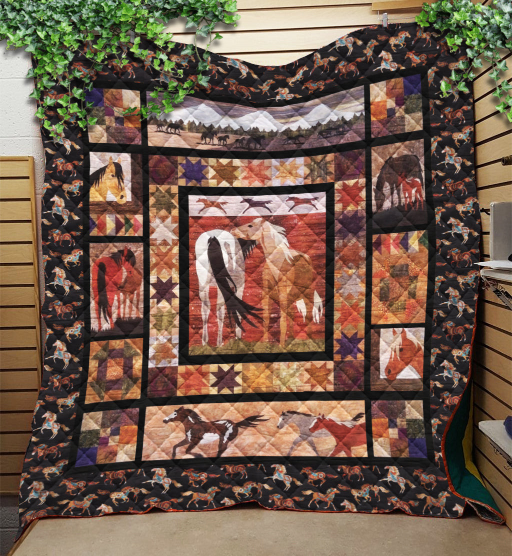 Horse Quilt Blanket HM160902M