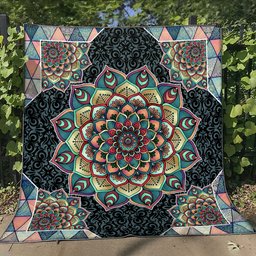 Mandala Flower Quilt Blanket HN201205D