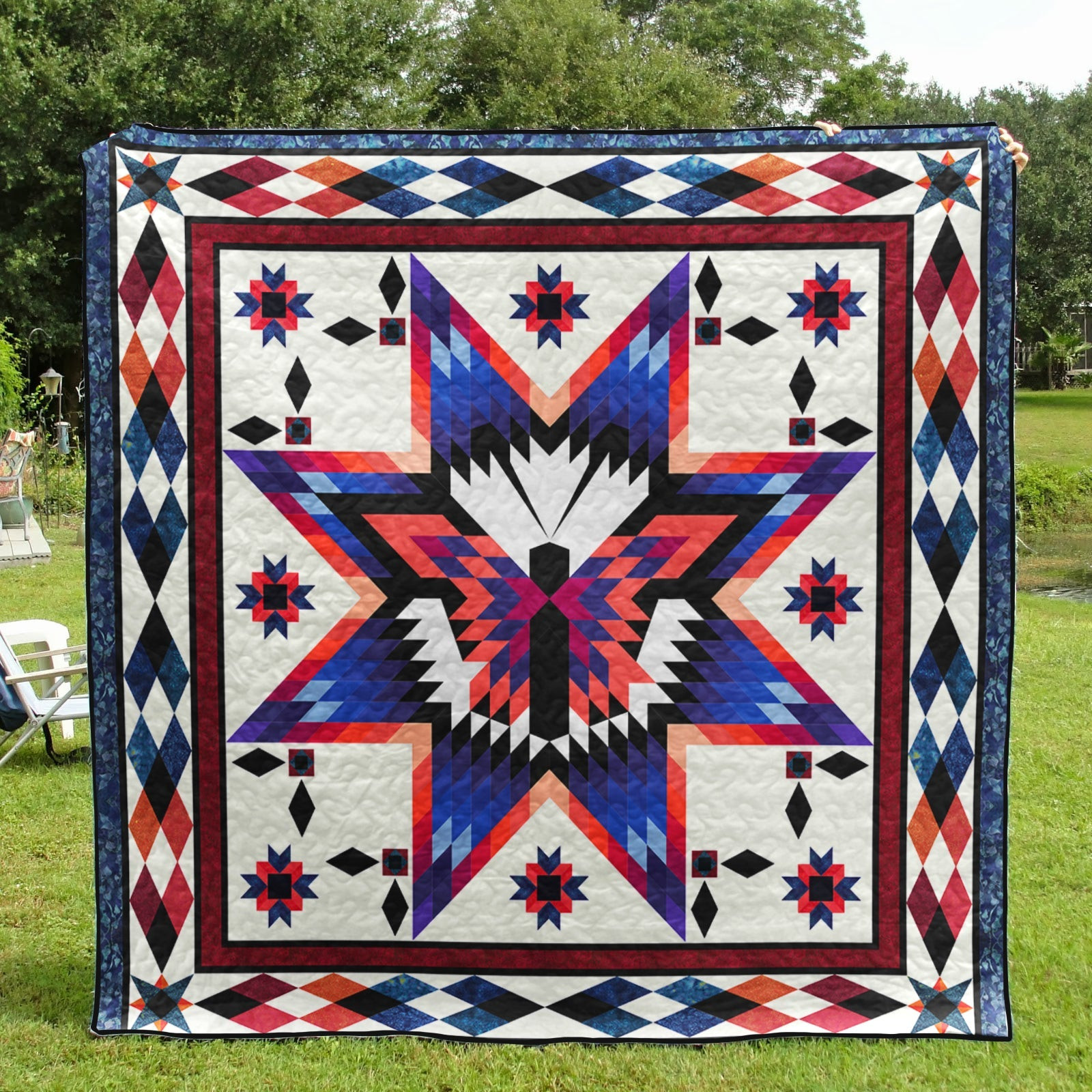 Butterfly Native American Star Quilt Blanket HN27022302BL