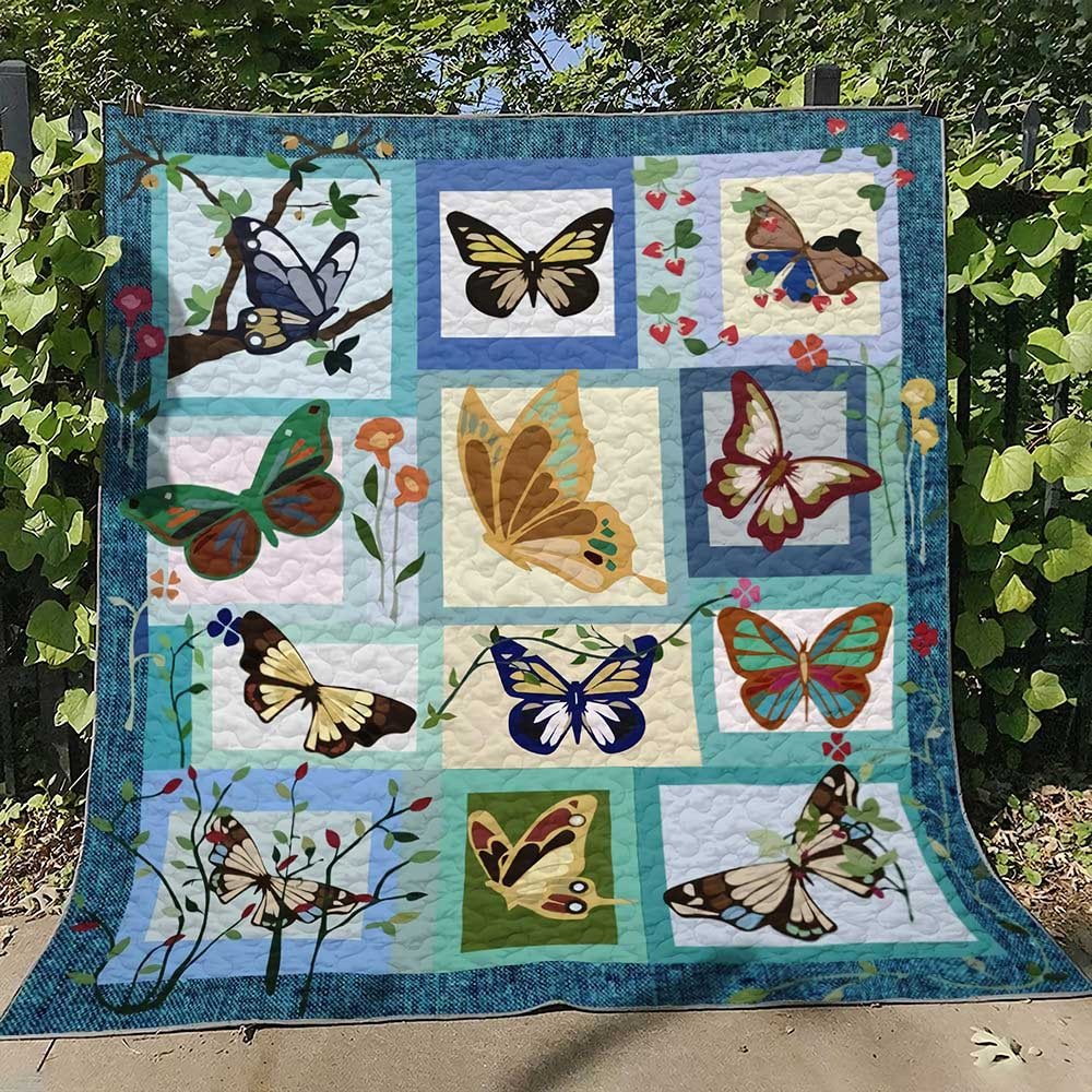 Butterfly Garden Quilt Blanket ND161202