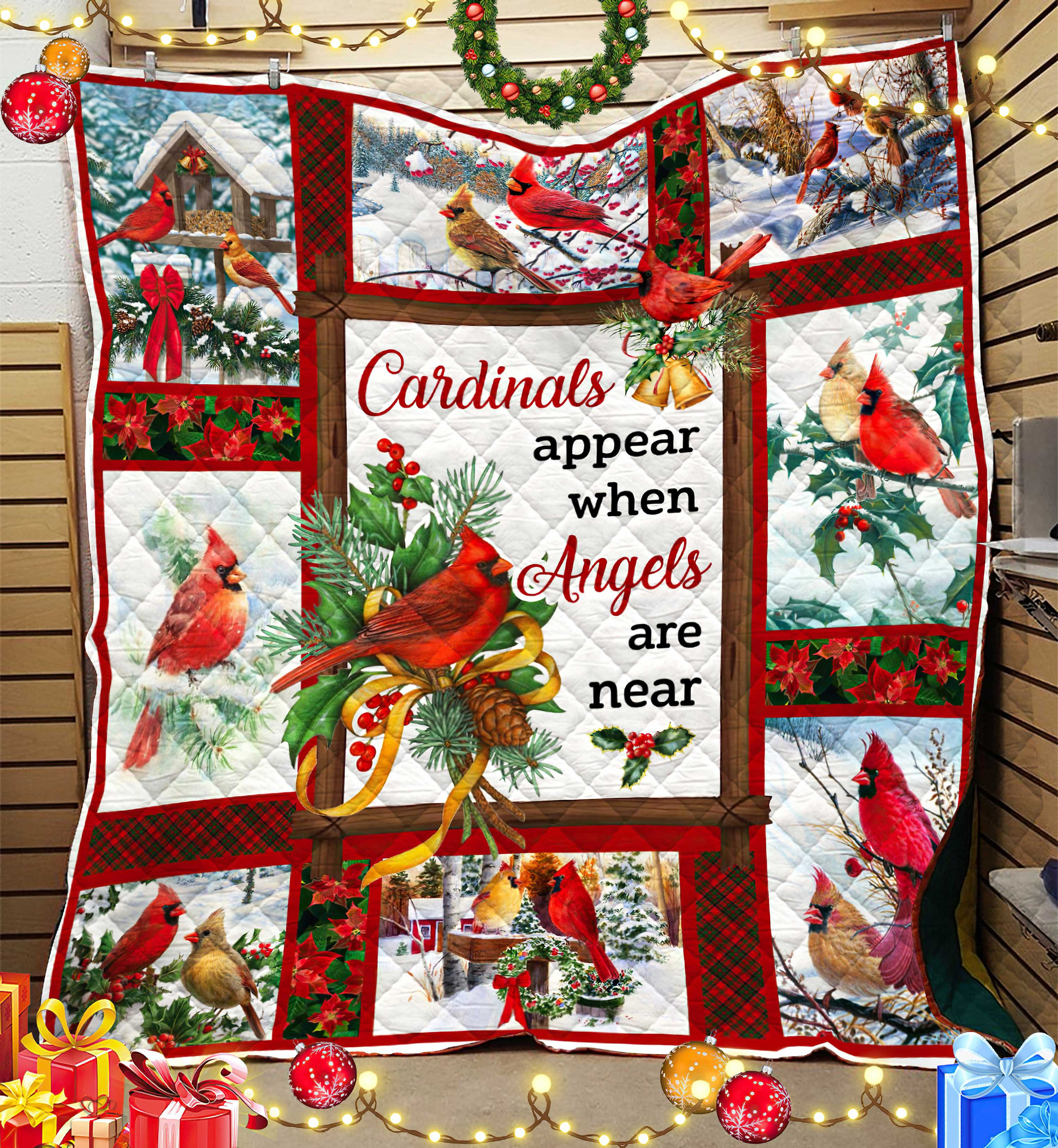 Cardinal Quilt Blanket HN221001T