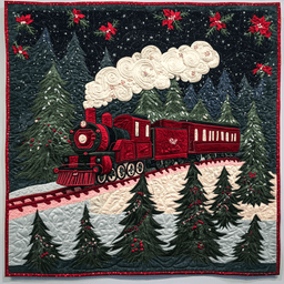 Christmas Train DAI141124556 Quilt Blanket