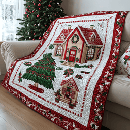 Christmas House DAI111124504 Quilt Blanket